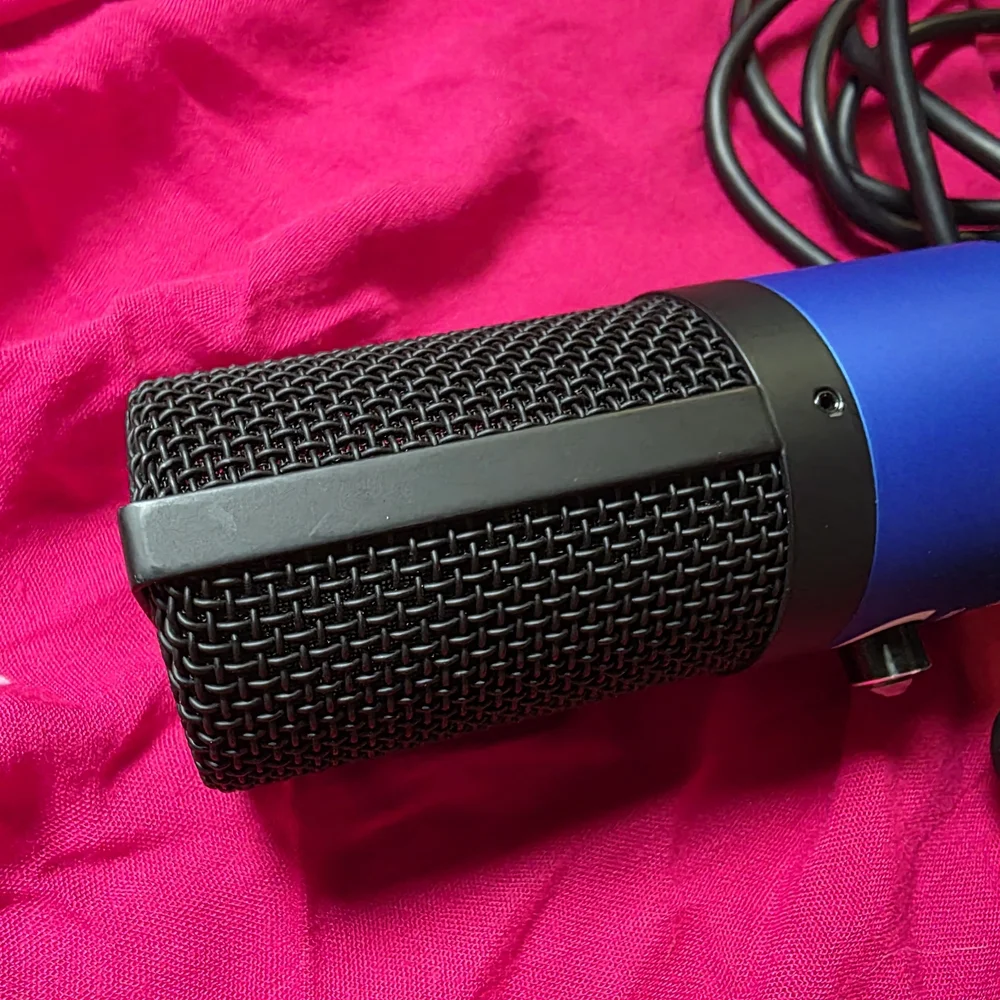 Blue and Black USB Microphone
